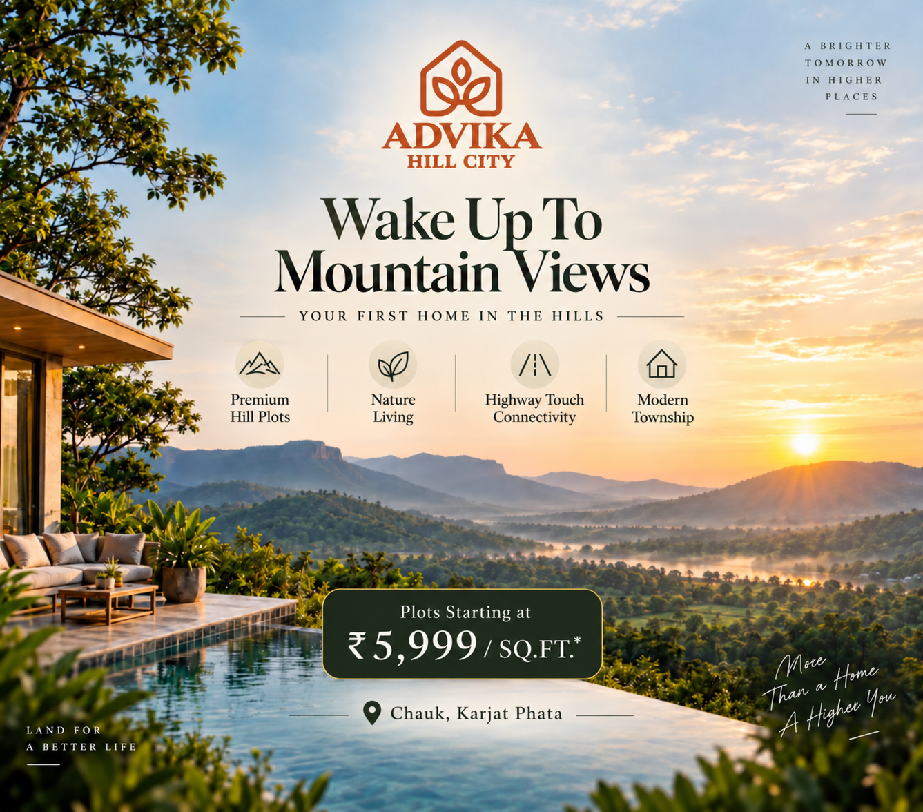 Advika Hill City mountain view creative